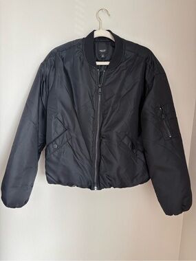 Simply Vera Vera Wang Black Bomber Jacket